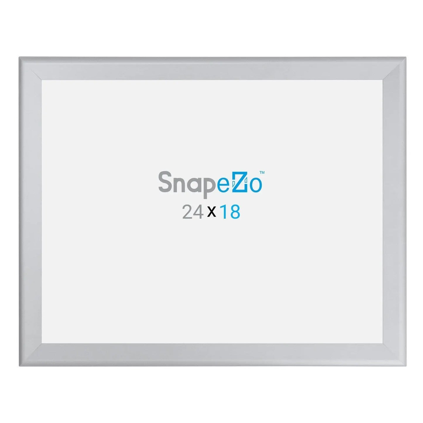 18x24 Silver SnapeZo® Snap Frame - 1.7" Profile - Snap Frames Direct