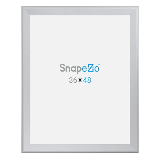 Twin-Pack Silver 36x48 Poster Frame - 1.7" Profile