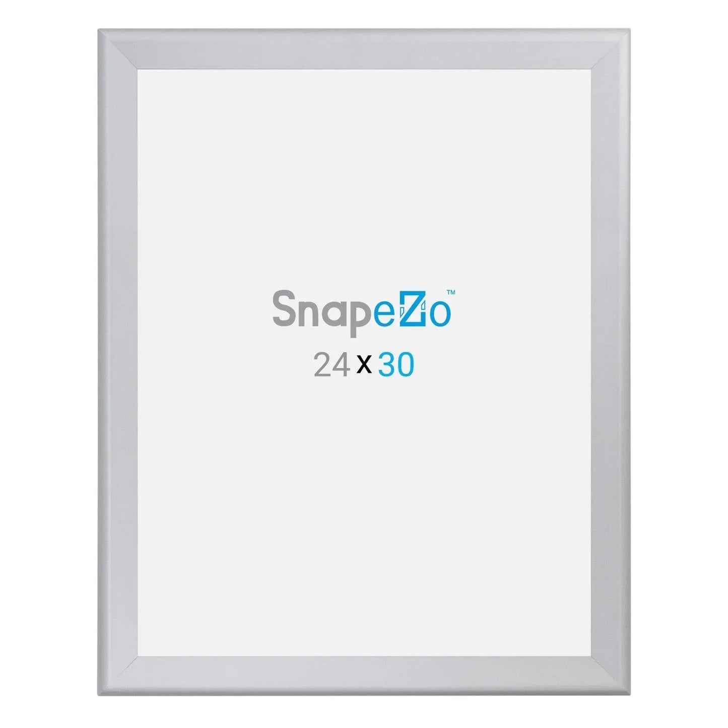 24x30 Silver SnapeZo® Snap Frame - 1.7" Profile - Snap Frames Direct