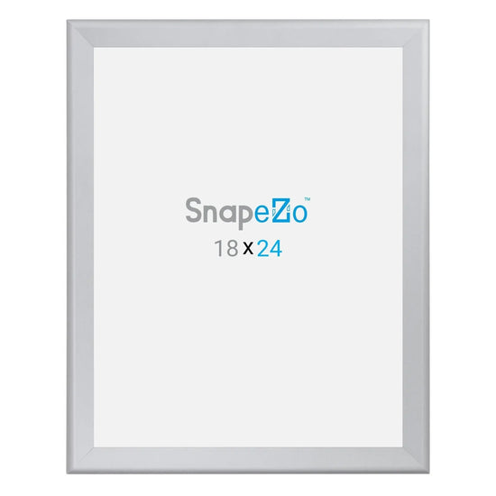 18x24 Silver SnapeZo® Snap Frame - 1.7" Profile - Snap Frames Direct