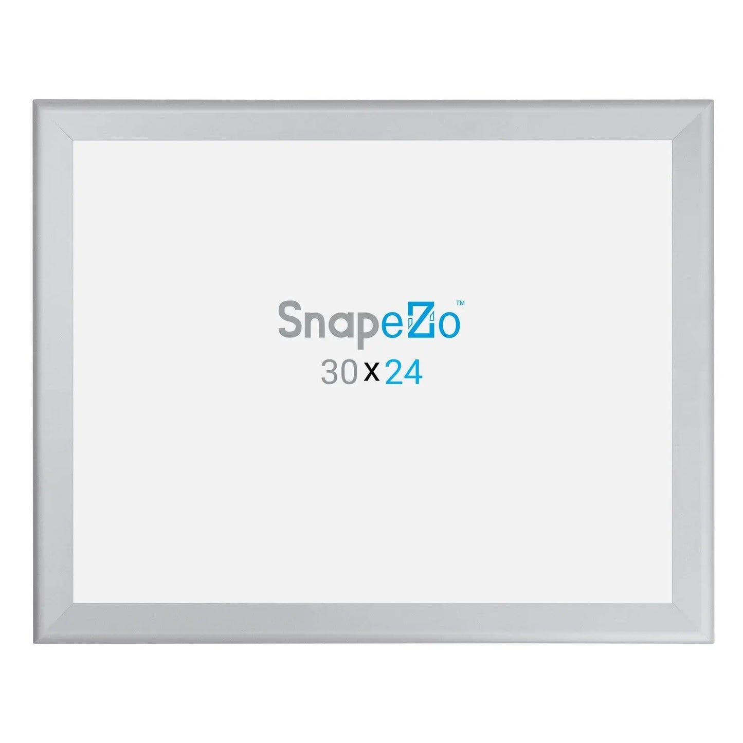 24x30 Silver SnapeZo® Snap Frame - 1.7" Profile - Snap Frames Direct