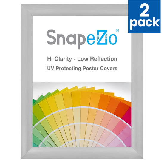 Twin-Pack of 36x48 Silver Snapezo® Snap Frame - 2.2" Profile