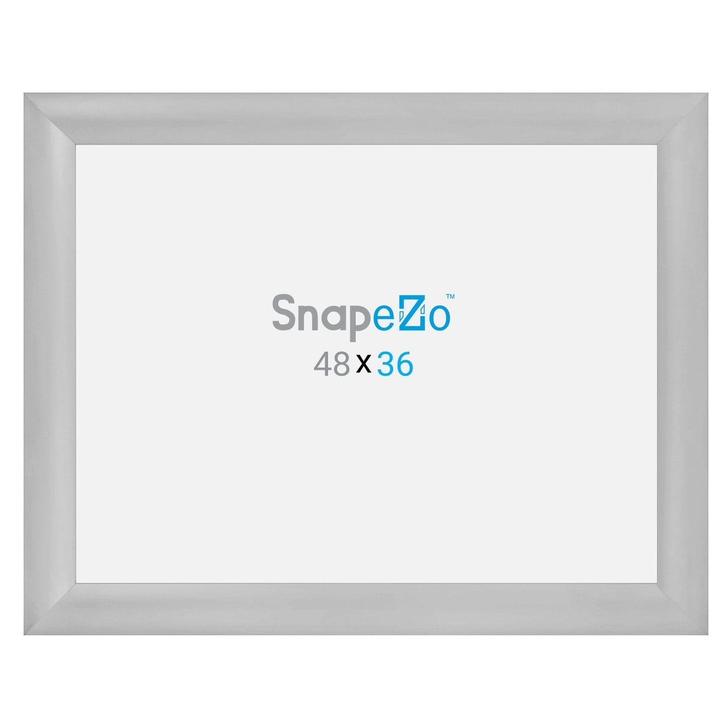 36x48 Silver SnapeZo® Snap Frame - 2.2" Profile - Snap Frames Direct