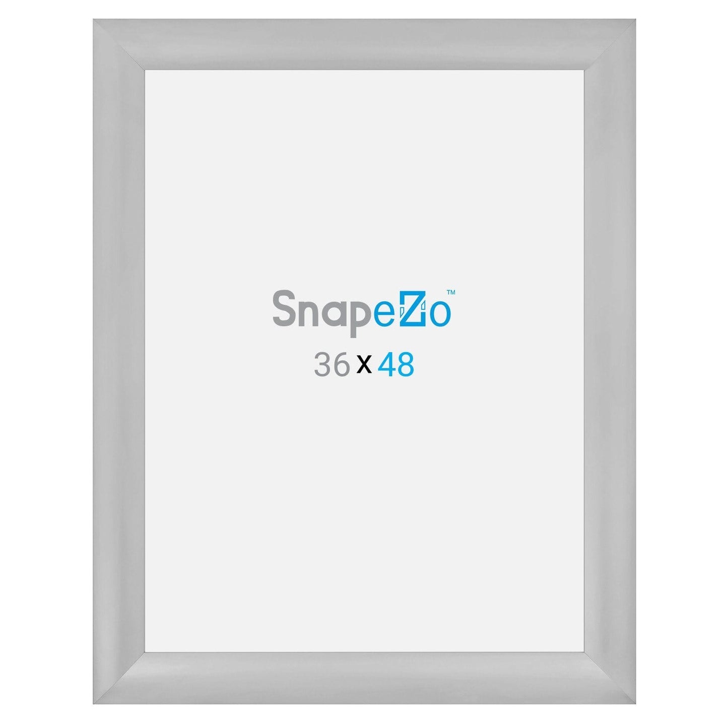 36x48 Silver SnapeZo® Snap Frame - 2.2" Profile - Snap Frames Direct