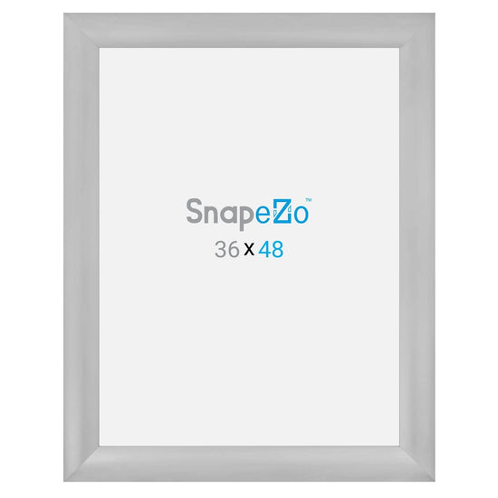 36x48 Silver SnapeZo® Snap Frame - 2.2" Profile - Snap Frames Direct