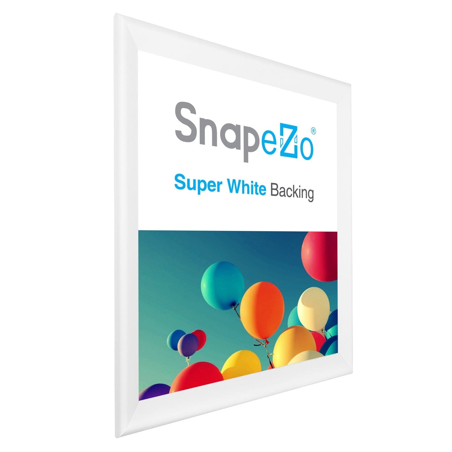 34x40 White SnapeZo® Snap Frame - 1.7" Profile - Snap Frames Direct