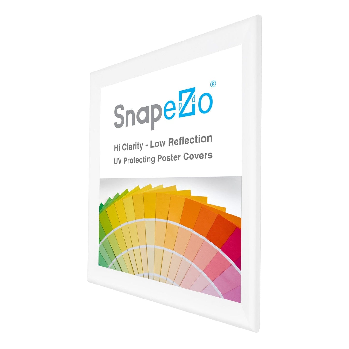 34x40 White SnapeZo® Snap Frame - 1.7" Profile - Snap Frames Direct