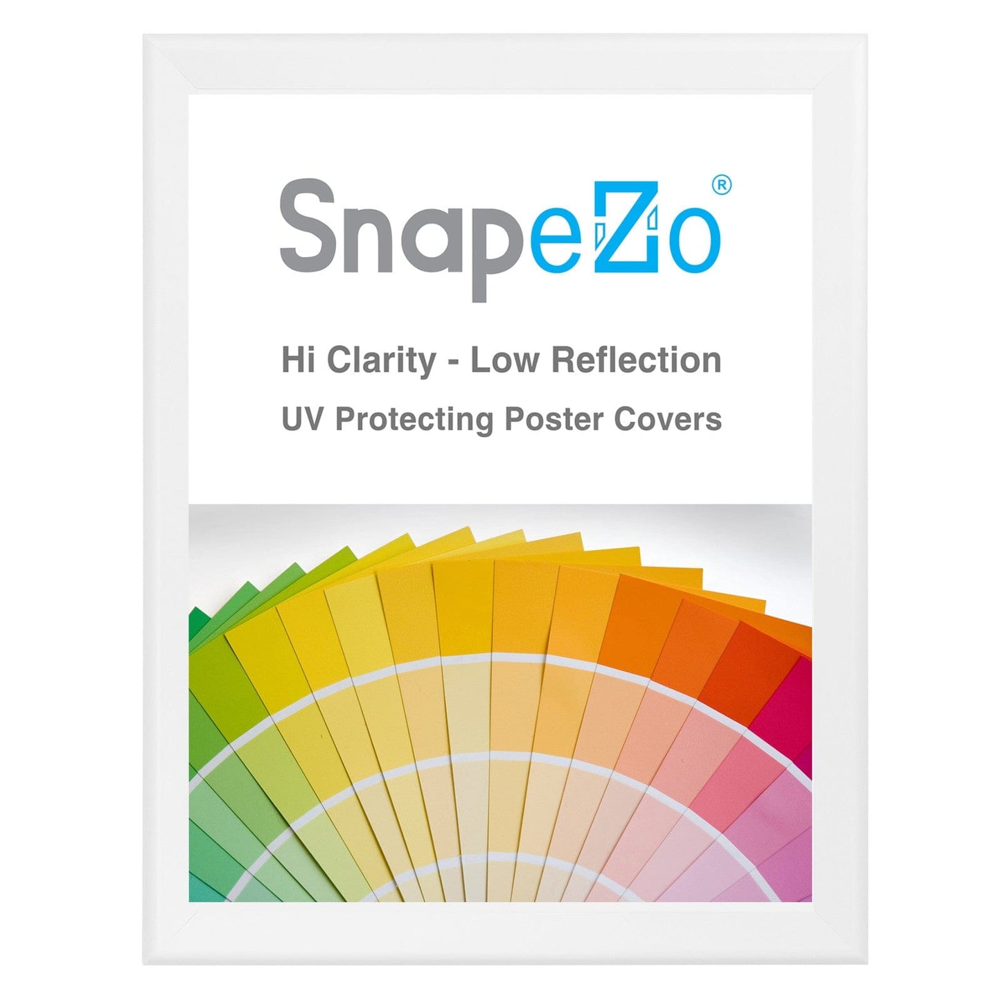 32x42 White SnapeZo® Snap Frame - 1.7" Profile - Snap Frames Direct