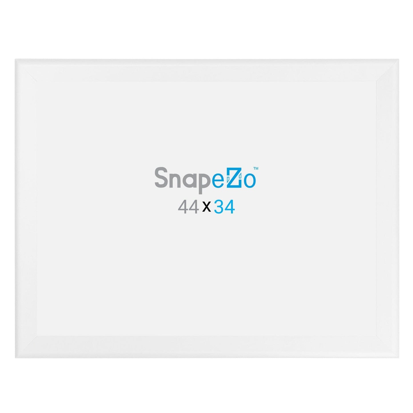 34x44 White SnapeZo® Snap Frame - 1.7" Profile - Snap Frames Direct