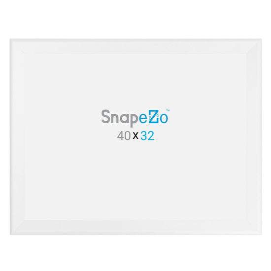32x40 White SnapeZo® Snap Frame - 1.7" Profile - Snap Frames Direct