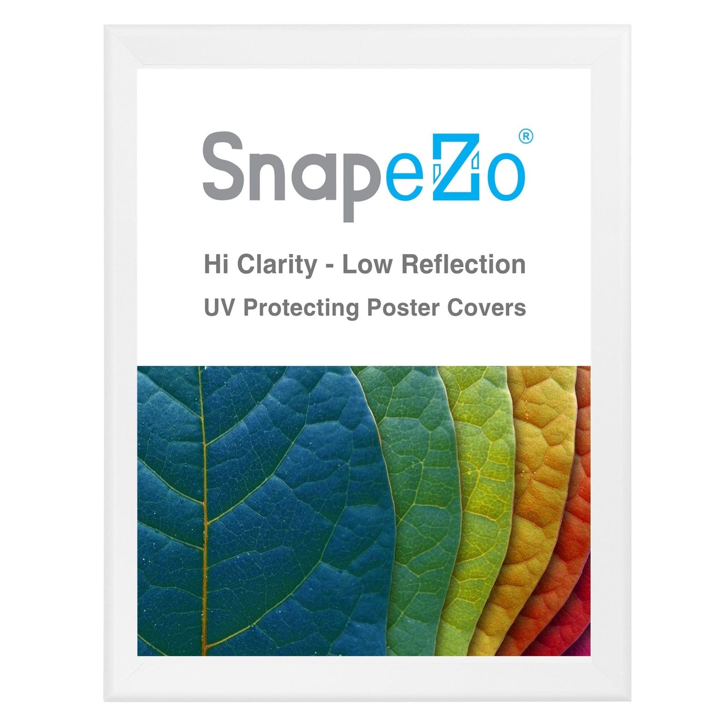 32x42 White SnapeZo® Snap Frame - 1.7" Profile - Snap Frames Direct