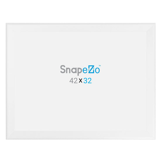 32x42 White SnapeZo® Snap Frame - 1.7" Profile - Snap Frames Direct