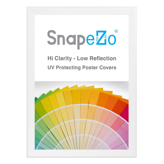 31x44 White SnapeZo® Snap Frame - 1.7" Profile - Snap Frames Direct