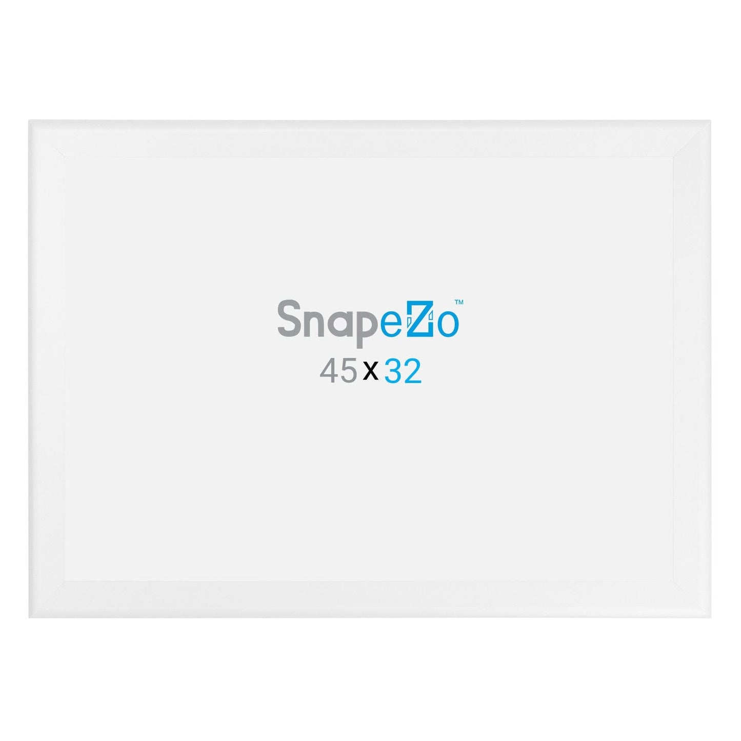 32x45 White SnapeZo® Snap Frame - 1.7" Profile - Snap Frames Direct