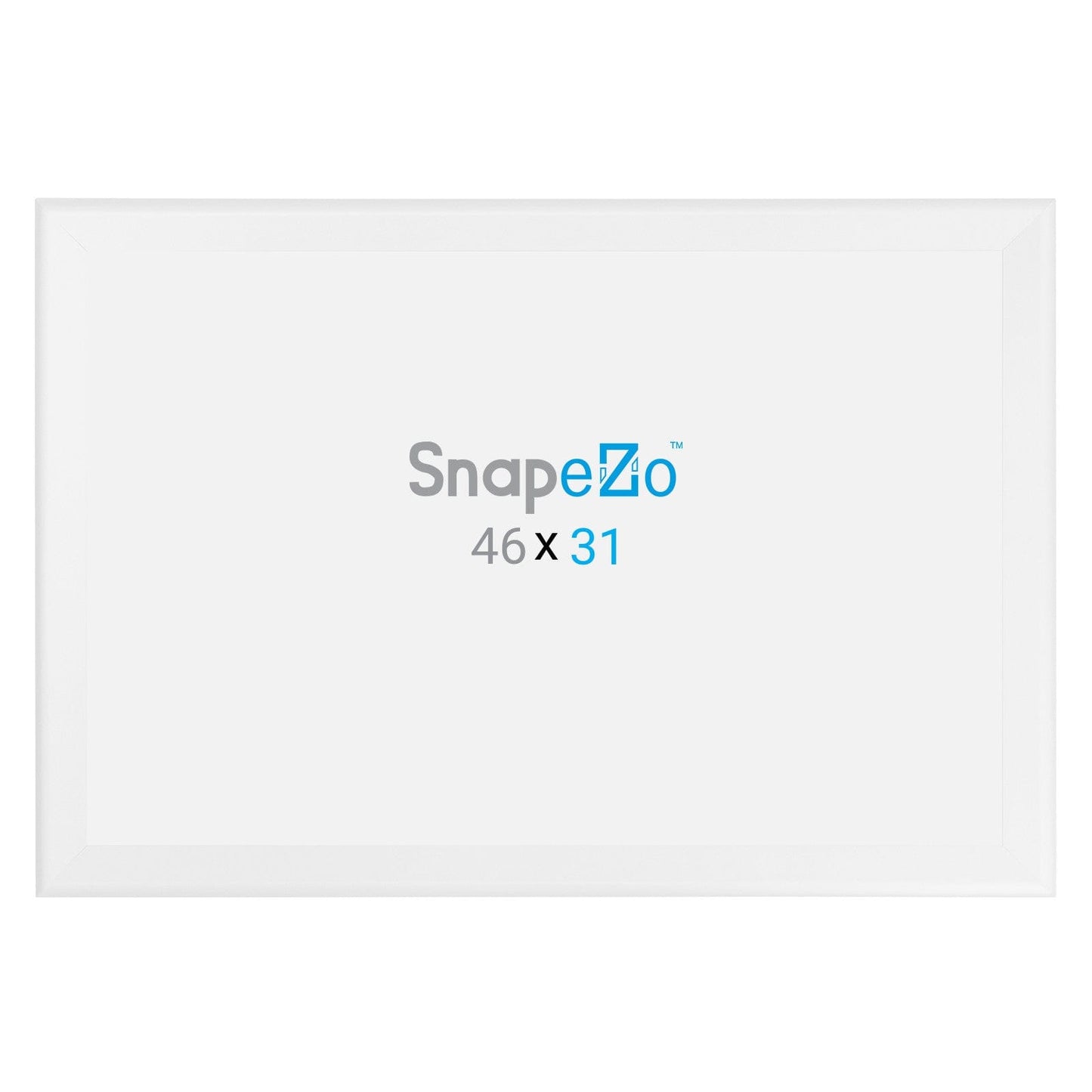 31x46 White SnapeZo® Snap Frame - 1.7" Profile - Snap Frames Direct