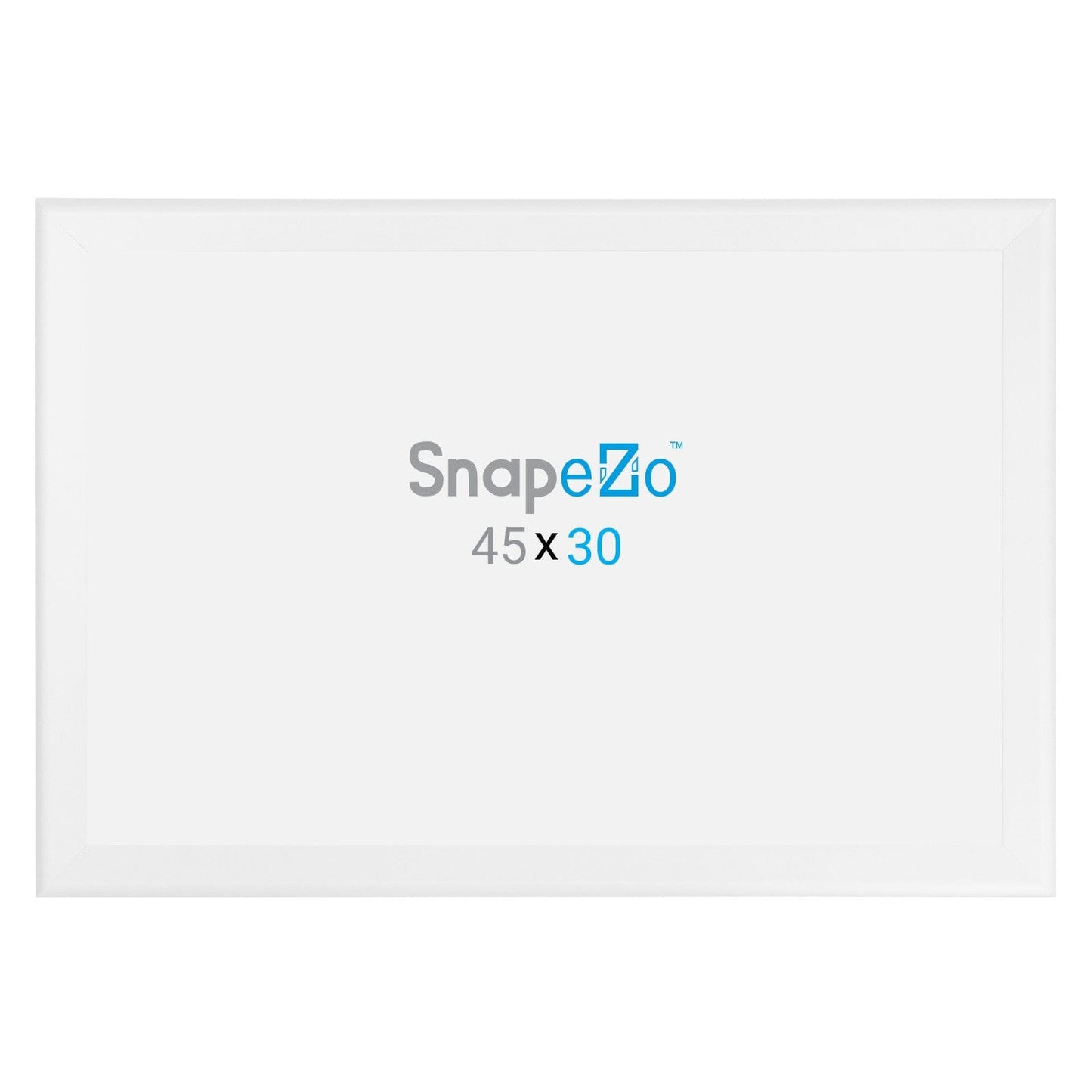 30x45 White SnapeZo® Snap Frame - 1.7" Profile - Snap Frames Direct