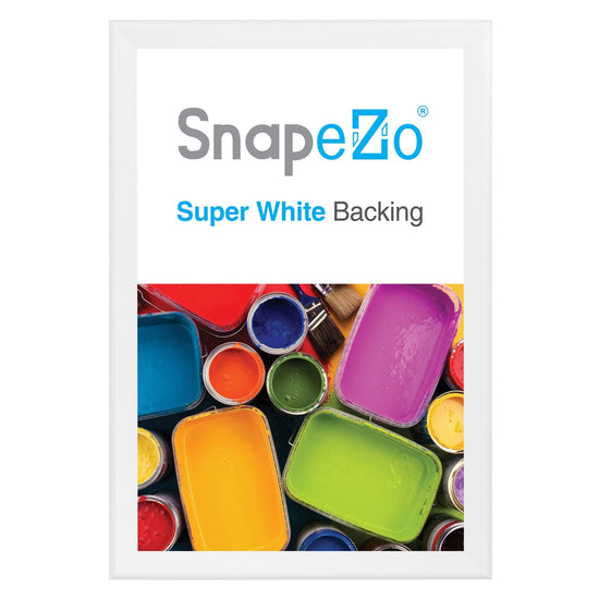 30x46 White SnapeZo® Snap Frame - 1.7" Profile - Snap Frames Direct