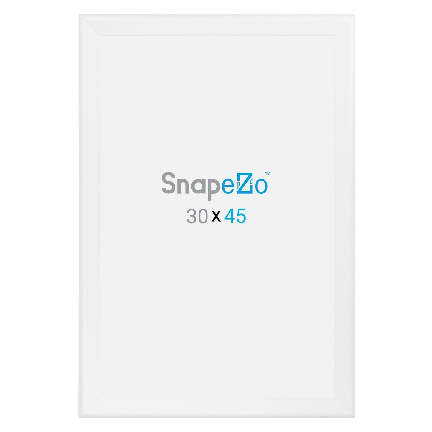 30x45 White SnapeZo® Snap Frame - 1.7" Profile - Snap Frames Direct