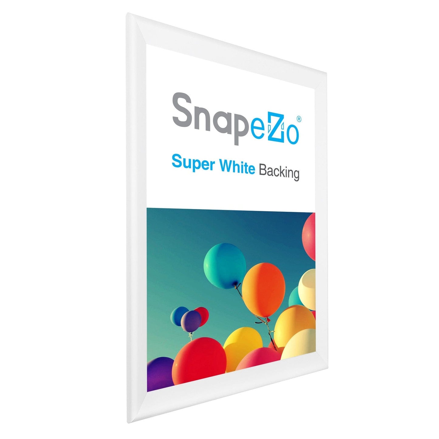 32x48 White SnapeZo® Snap Frame - 1.7" Profile - Snap Frames Direct