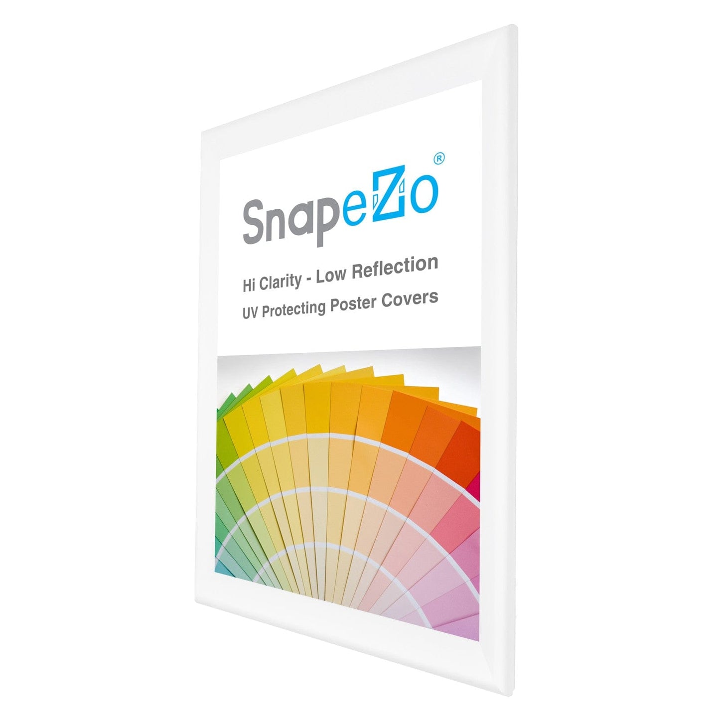 31x46 White SnapeZo® Snap Frame - 1.7" Profile - Snap Frames Direct