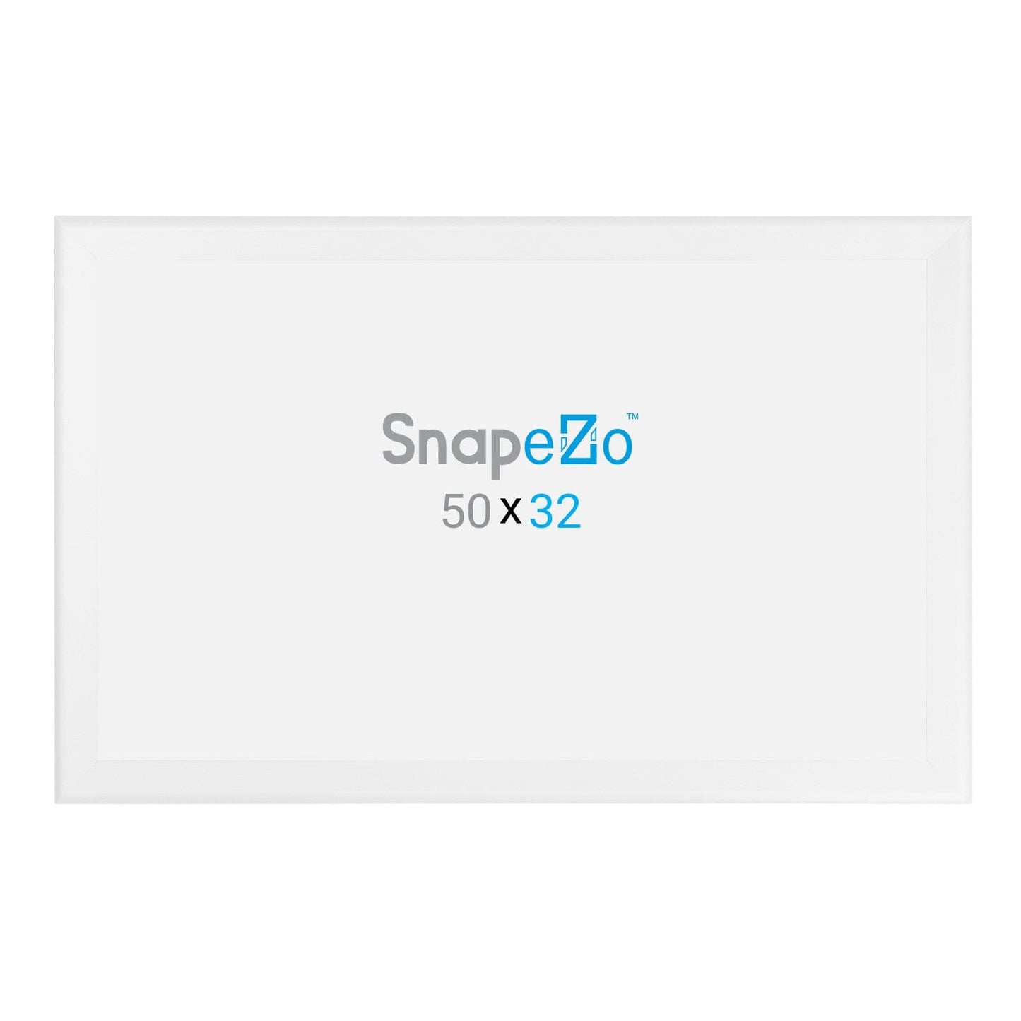 32x50 White SnapeZo® Snap Frame - 1.7" Profile - Snap Frames Direct