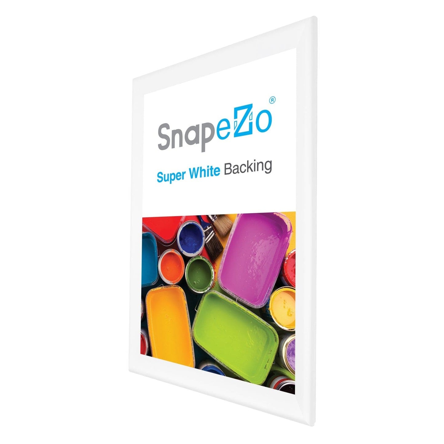 32x50 White SnapeZo® Snap Frame - 1.7" Profile - Snap Frames Direct