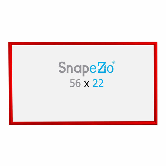 22x56 Red SnapeZo® Snap Frame - 1.7" Profile - Snap Frames Direct