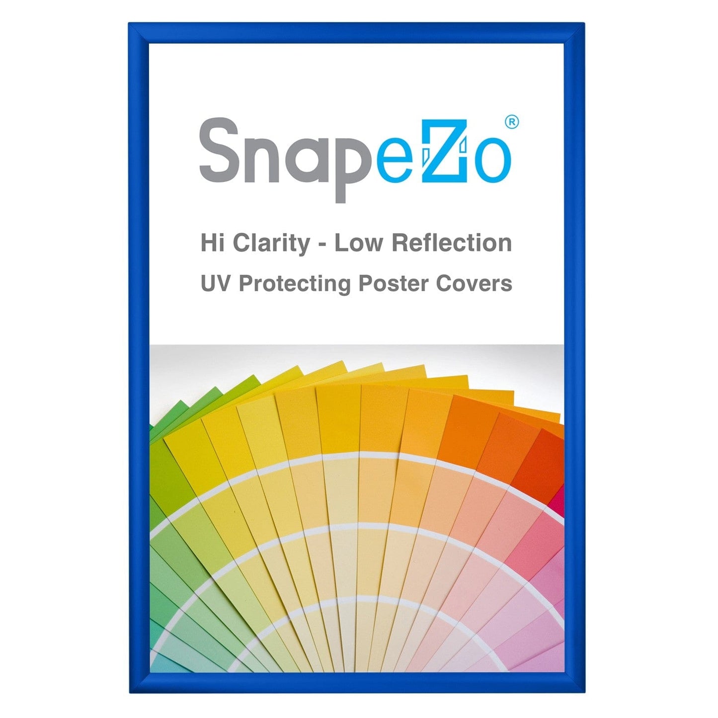 28x42 Blue SnapeZo® Snap Frame - 1.2" Profile - Snap Frames Direct