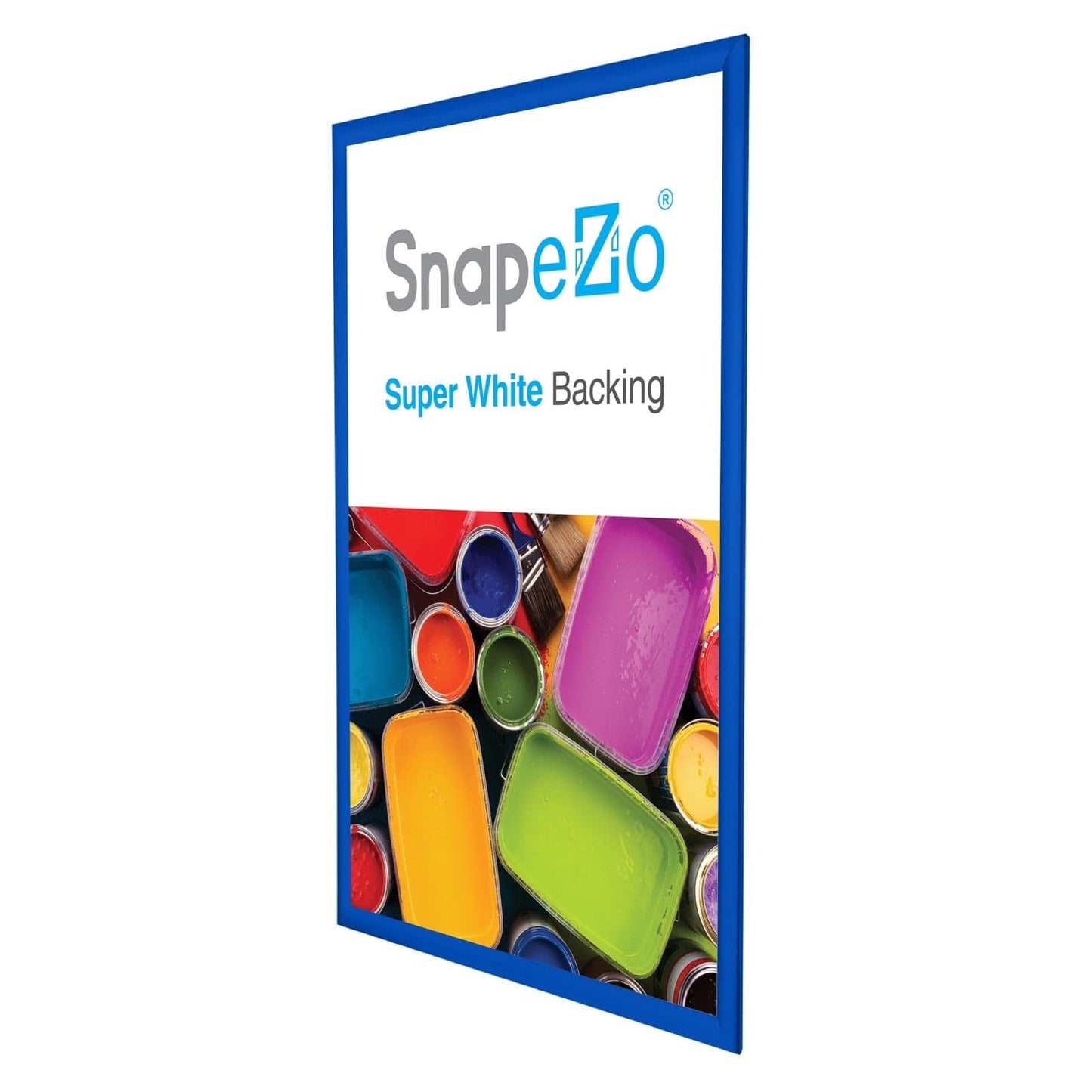 25x37 Blue SnapeZo® Snap Frame - 1.2" Profile - Snap Frames Direct