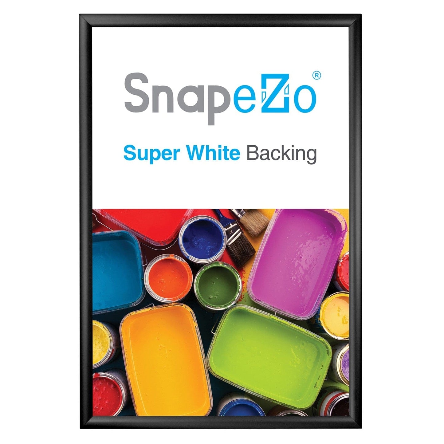 28x42 Black SnapeZo® Snap Frame - 1.2" Profile - Snap Frames Direct