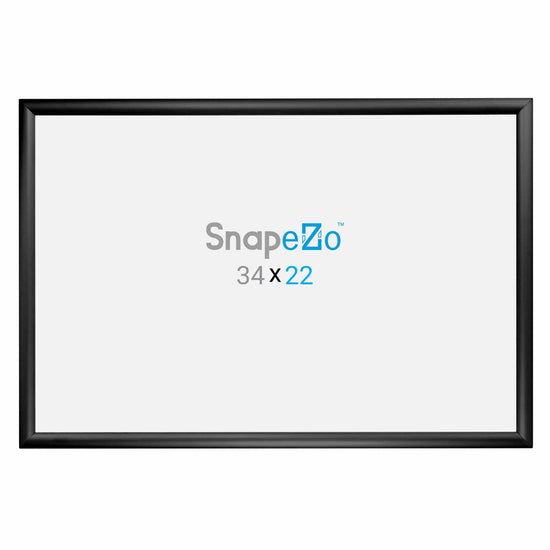 22x34 Black SnapeZo® Snap Frame - 1.2" Profile - Snap Frames Direct