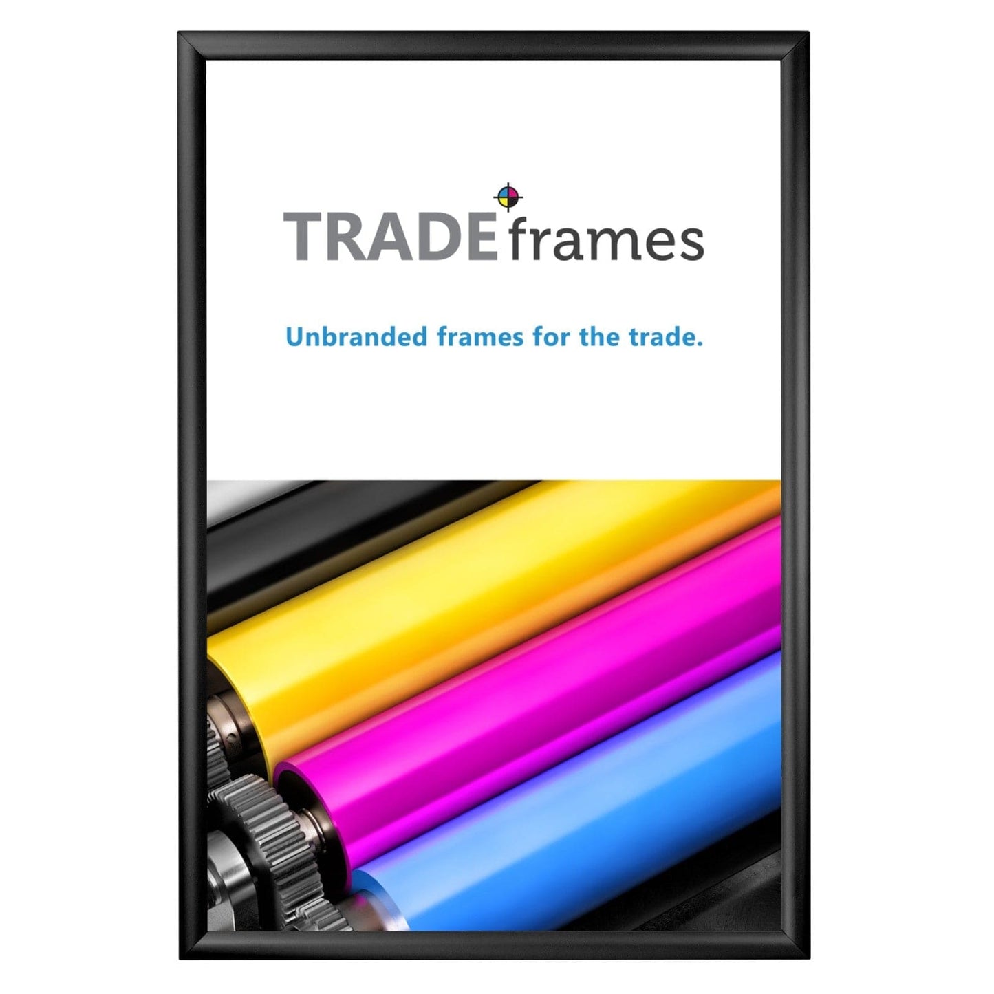 24x36 Black TRADEframe Snap Frame - 1.2" Profile - Snap Frames Direct