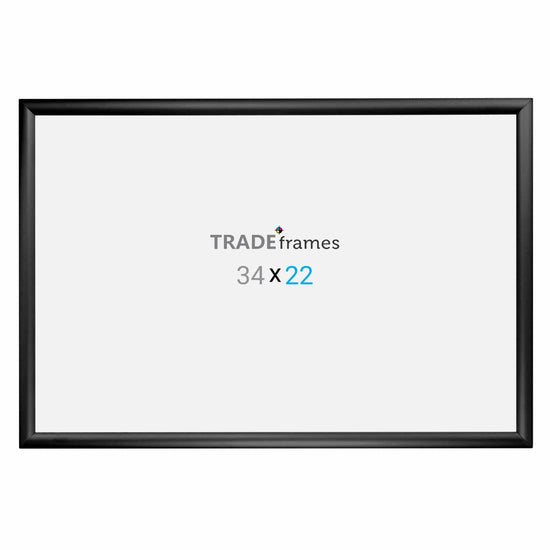 22x34 TRADEframe Black Snap Frame 22x34 - 1.2 inch profile - Snap Frames Direct