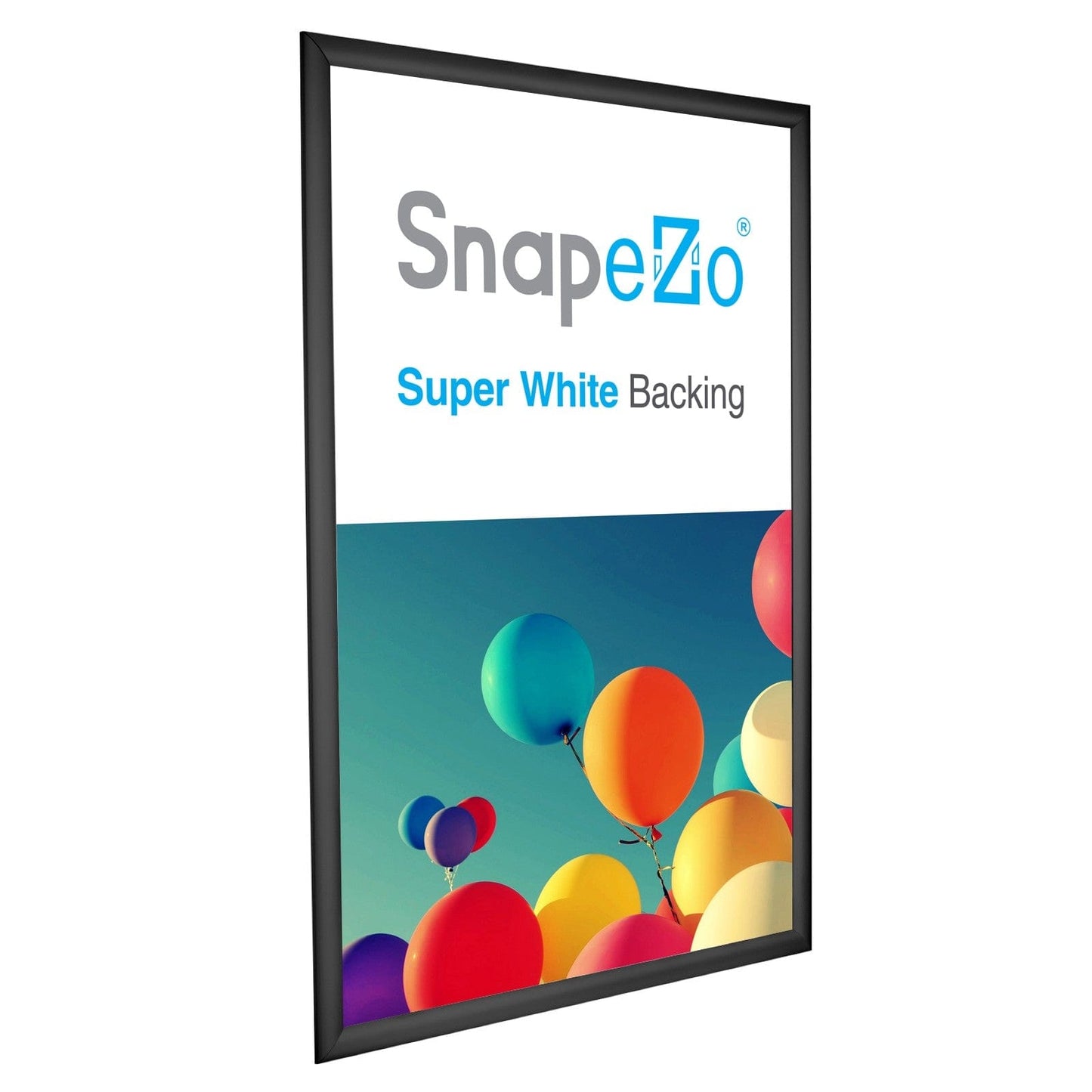 25x37 Black SnapeZo® Snap Frame - 1.2" Profile - Snap Frames Direct