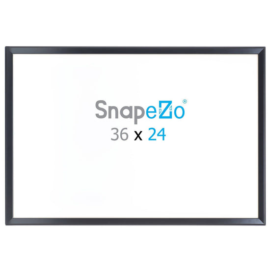 24x36 Black SnapeZo® Jumbo - 1.25" Profile - Snap Frames Direct