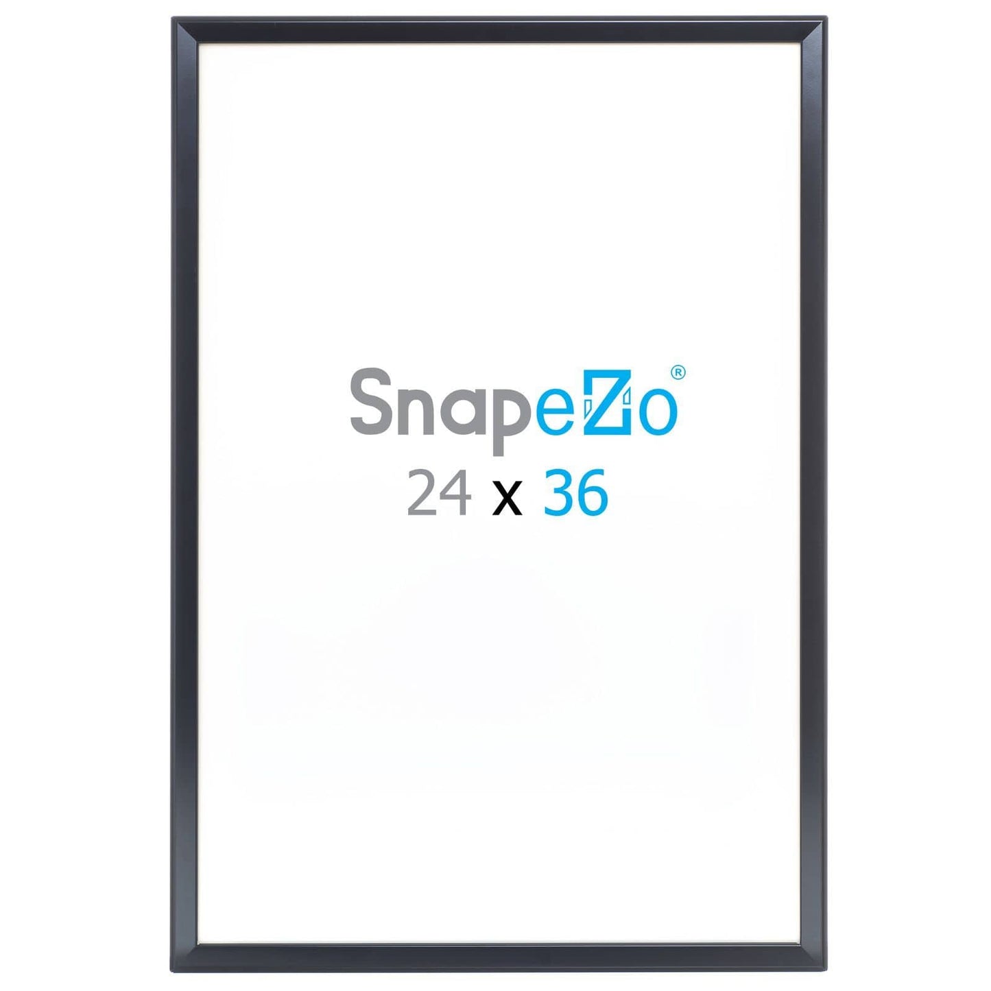 24x36 Black SnapeZo® Jumbo - 1.25" Profile - Snap Frames Direct