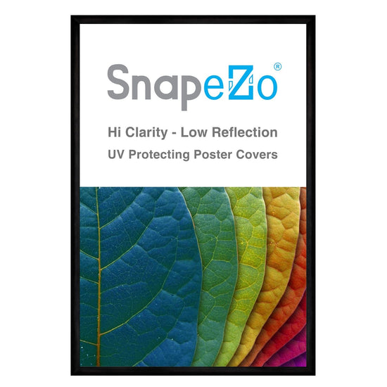 24x36 Brushed Black SnapeZo® Snap Frame - 1" Profile - Snap Frames Direct