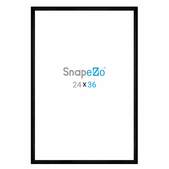 24x36 Brushed Black SnapeZo® Snap Frame - 1" Profile - Snap Frames Direct