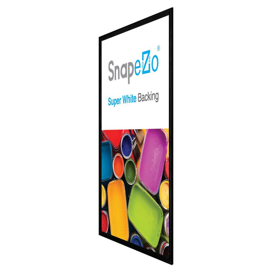 24x36 Brushed Black SnapeZo® Snap Frame - 1" Profile - Snap Frames Direct