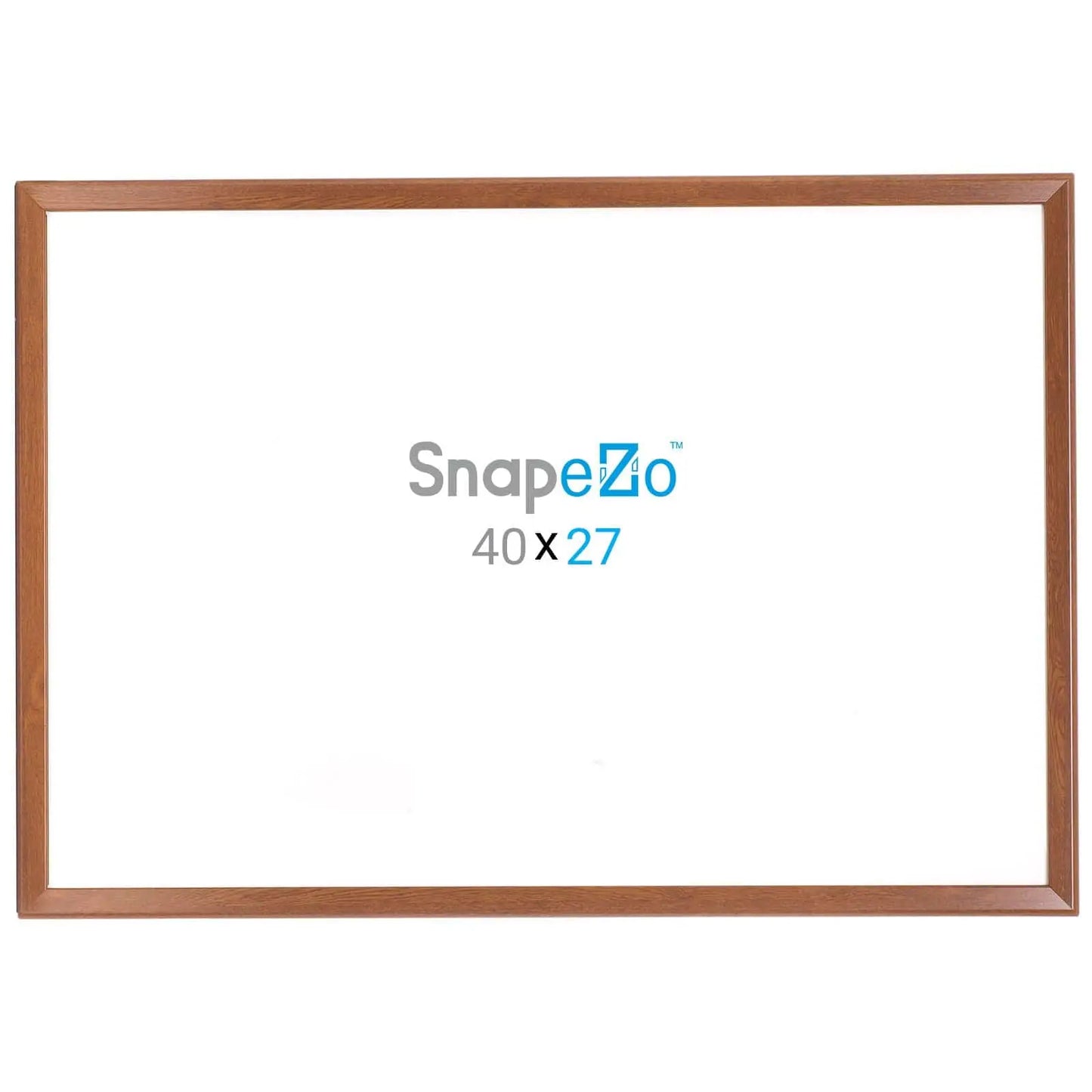 27x40 Dark Wood SnapeZo® Snap Frame - 1.25" Profile - Snap Frames Direct