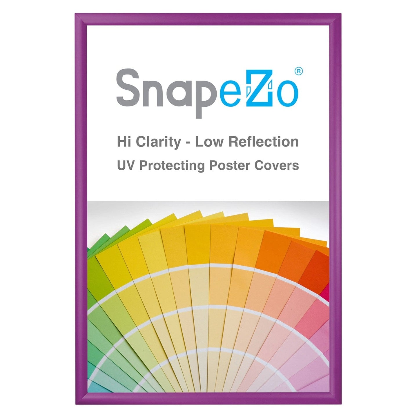 27x40 Purple SnapeZo® Snap Frame - 1.2" Profile - Snap Frames Direct