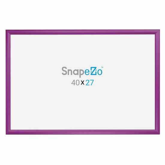27x40 Purple SnapeZo® Snap Frame - 1.2" Profile - Snap Frames Direct