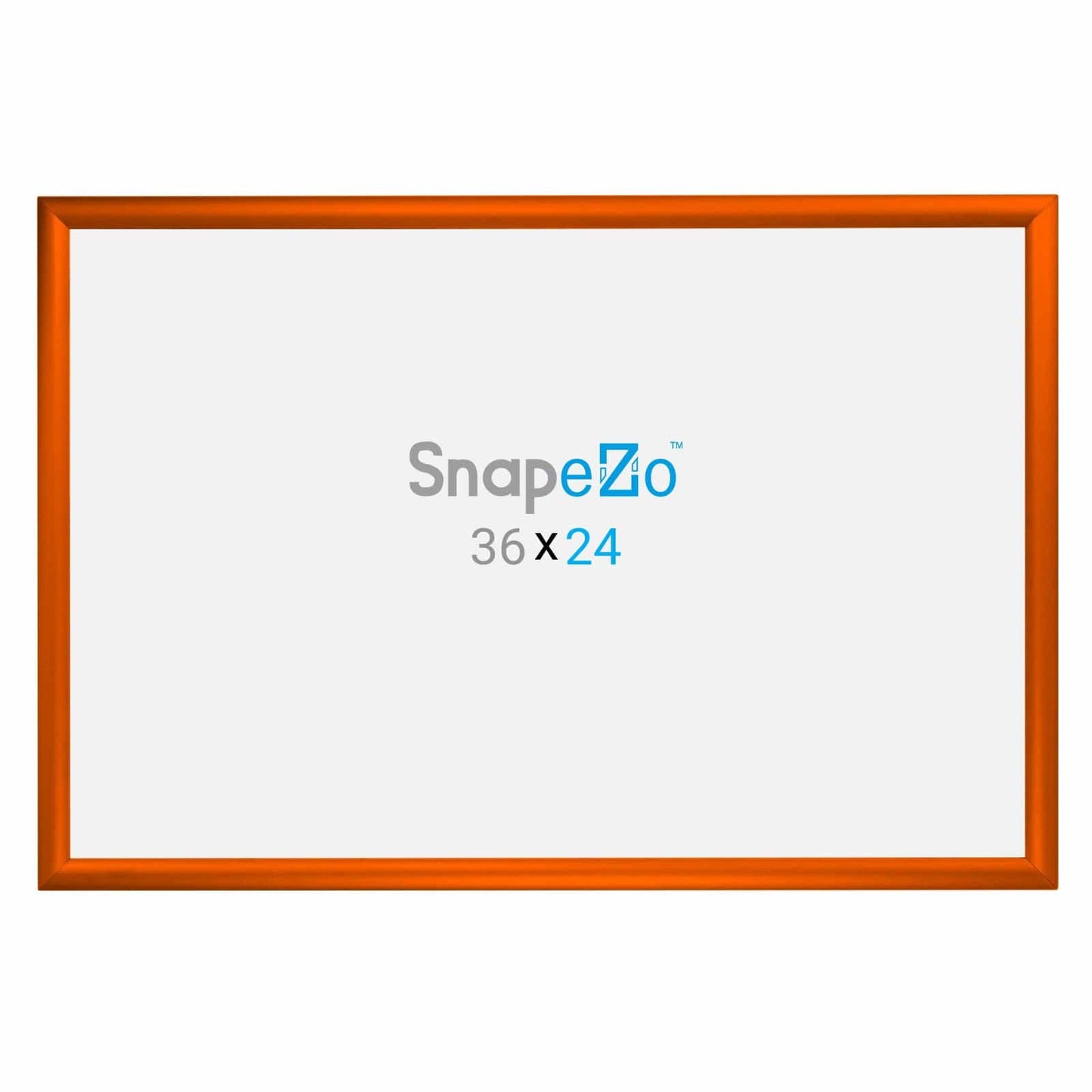 24x36 Orange SnapeZo® Snap Frame - 1.2" Profile - Snap Frames Direct