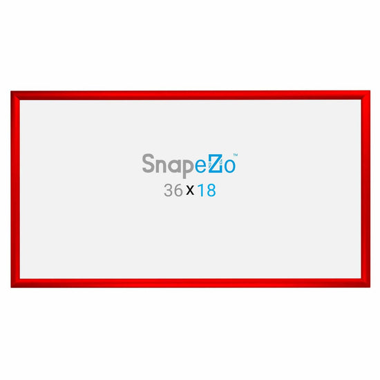 18x36 Red SnapeZo® Snap Frame - 1.2" Profile - Snap Frames Direct