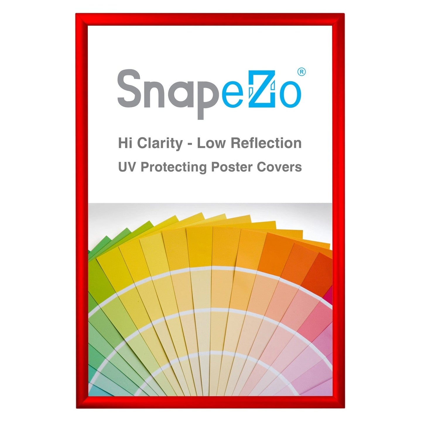 27x41 Red SnapeZo® Snap Frame - 1.2" Profile - Snap Frames Direct