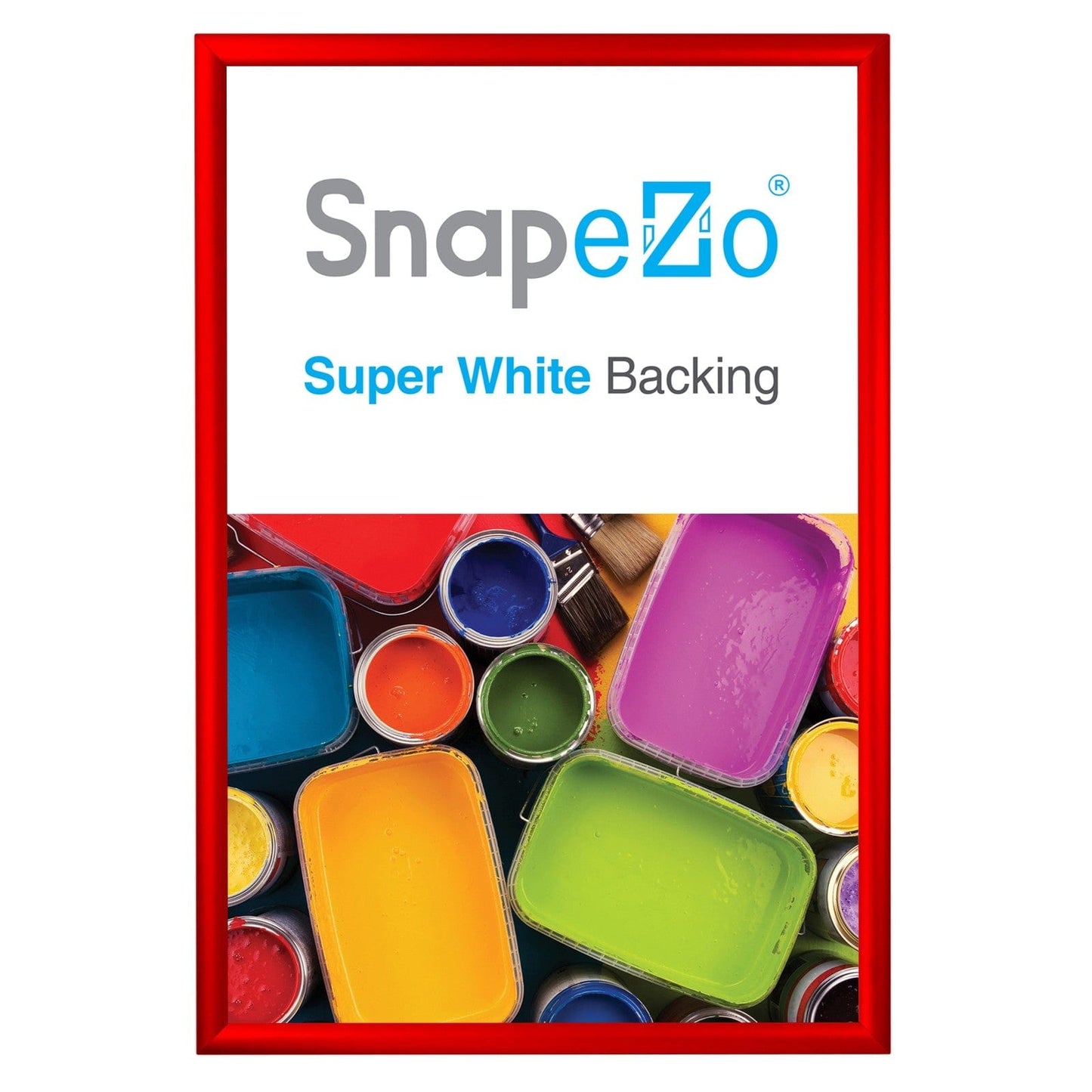 22x32 Red SnapeZo® Snap Frame - 1.2" Profile - Snap Frames Direct