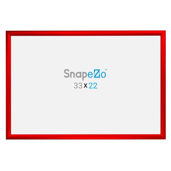 22x33 Red SnapeZo® Snap Frame - 1.2" Profile - Snap Frames Direct