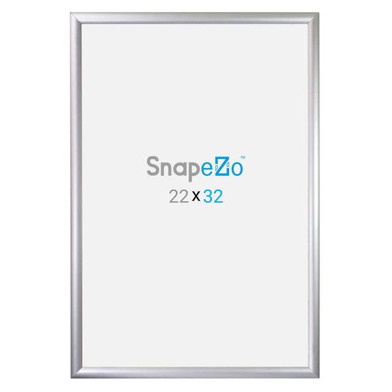 22x32 Silver SnapeZo® Snap Frame - 1.2" Profile - Snap Frames Direct