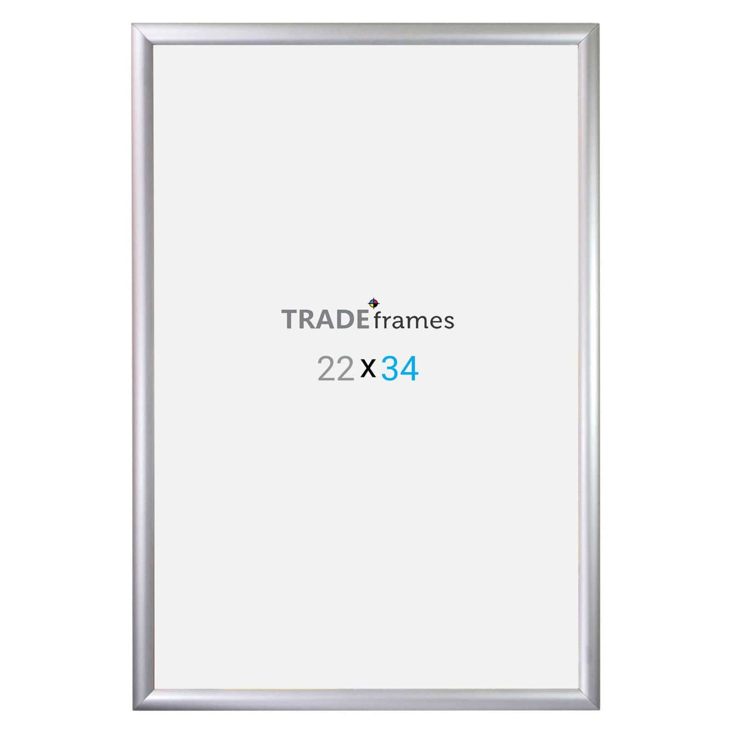 22x34  TRADEframe Silver Snap Frame 22x34 - 1.2 inch profile - Snap Frames Direct