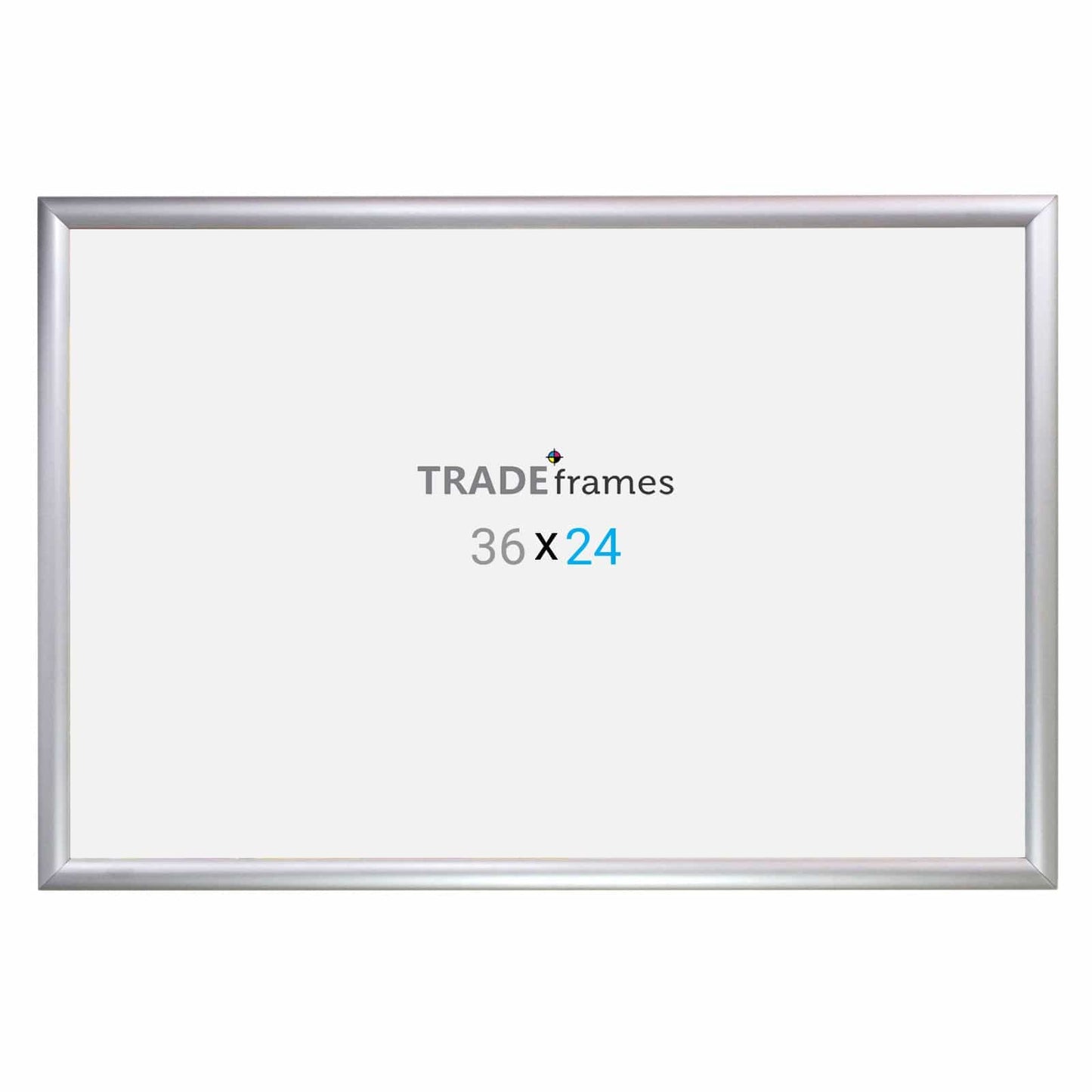 24x36 Silver Snap Frame - 1.2" Width - Snap Frames Direct